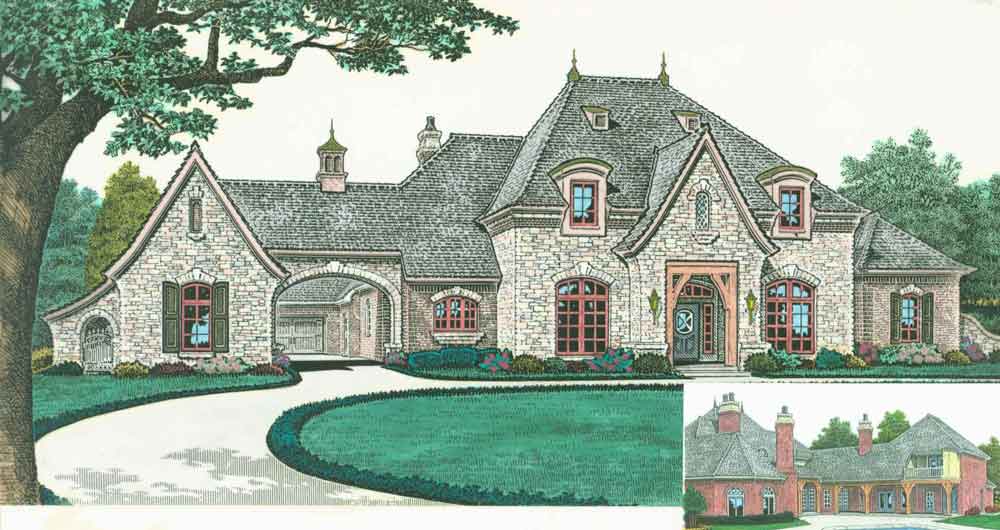 9913xl Fillmore Chambers Design Group, Single Story House Plans With Breezeway To Guest